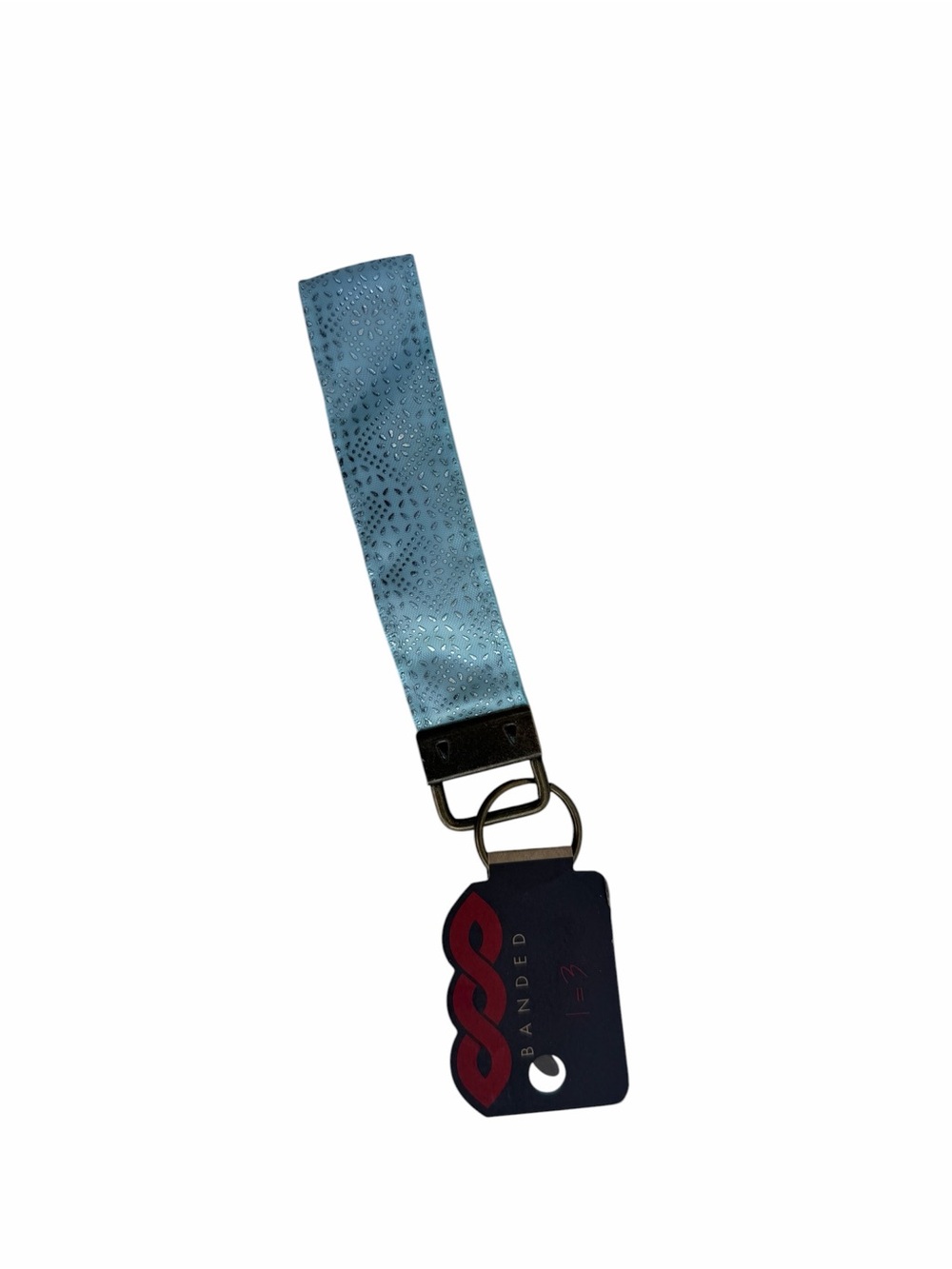 Blue Wristlet Keychain Strap